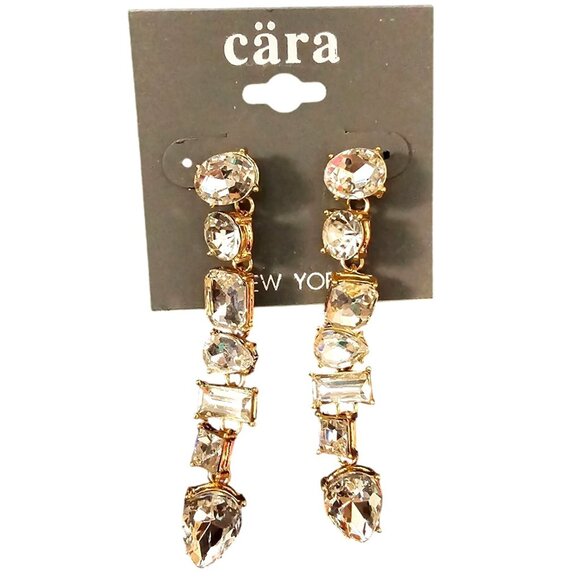 Cära‎ New York Crystal Drop Earrings - Picture 1 of 2